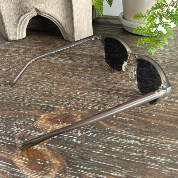 Cole Haan Mens Polarized Sunglasses Partial Frame Matte Grey Accessories - Picture 3 of 15